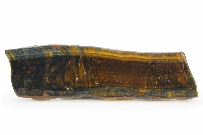 Polished Blue & Orange Tiger's Eye Slab - South Africa #320068